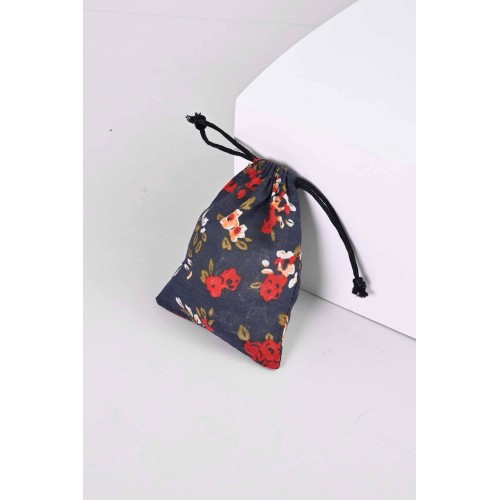 Hot Selling Pack of Five Compact Eco-Friendly Drawstring Pouches